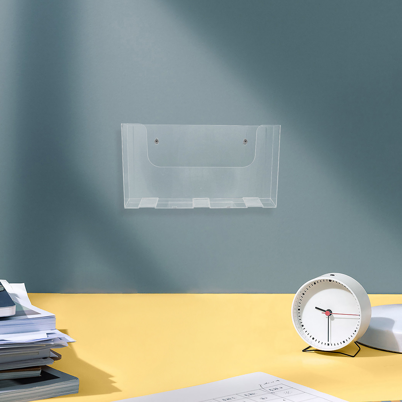 Magazine Holder Rack - Suporte de parede em acrílico para