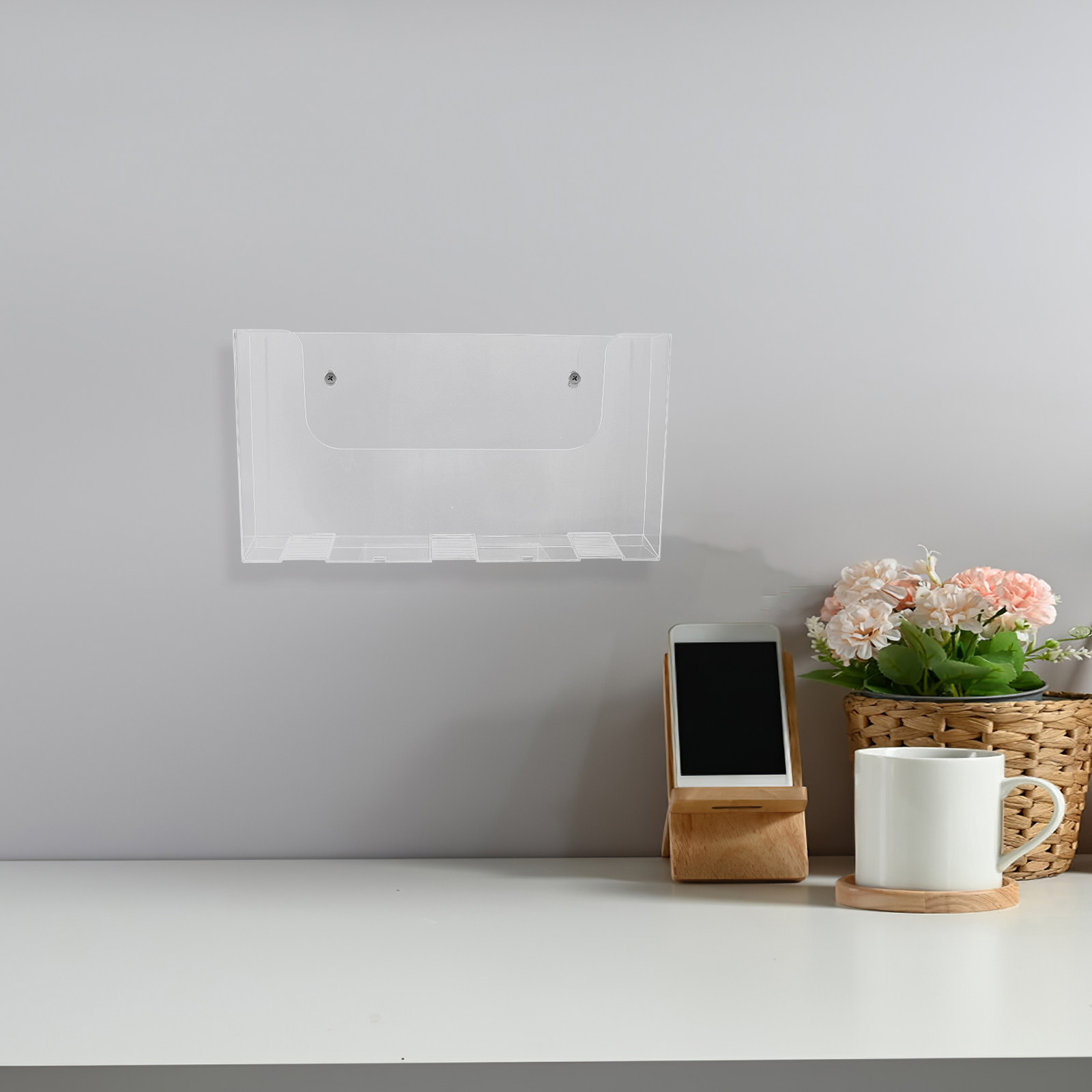 Magazine Holder Rack - 2 Peças Suporte de Parede para