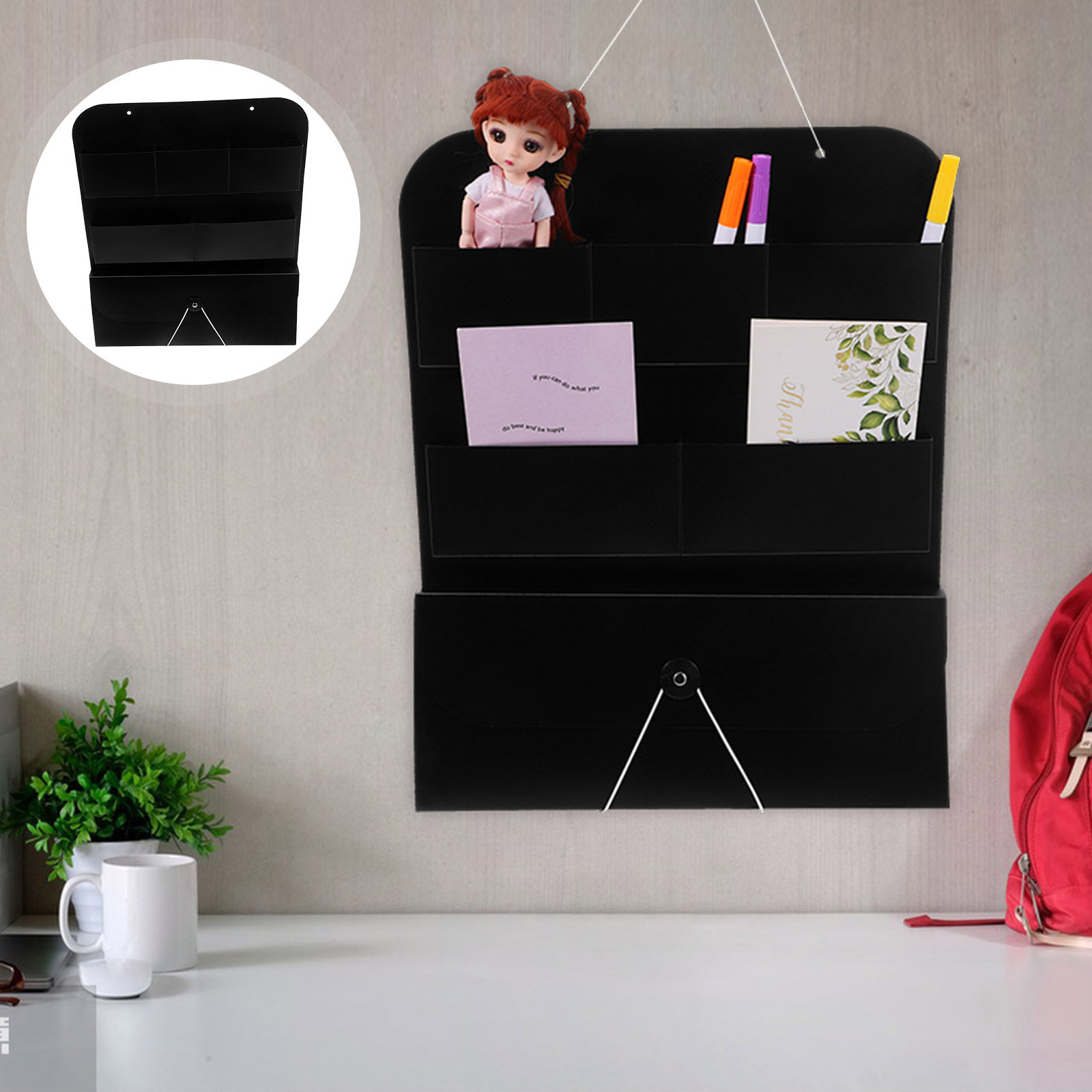 Magazine Holder Rack - Organizador de Arquivos Suspenso para Parede