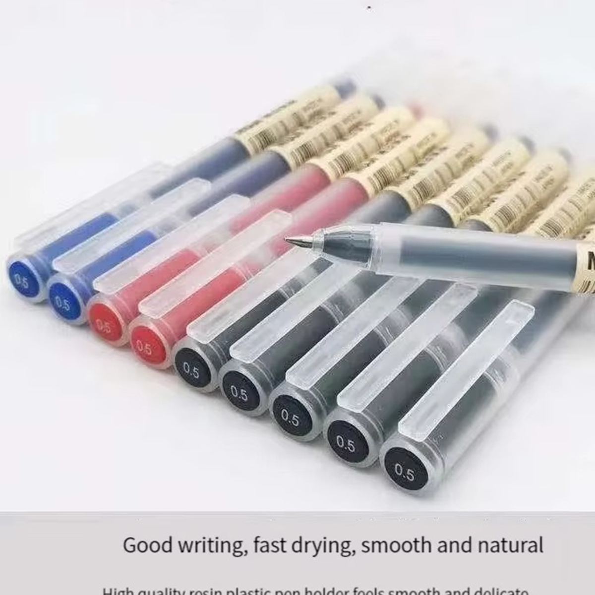 3-6 pçs kawaii gel caneta pret - Muji Stationery Gel Pen avaliação e preço