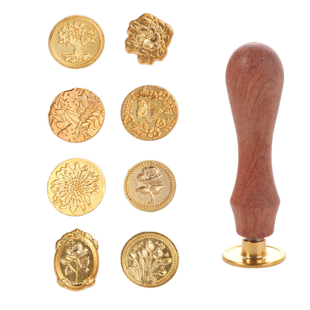 Conjunto de 8/10/12 Peças de C - Wax Seal Stamp Set avaliação e preço