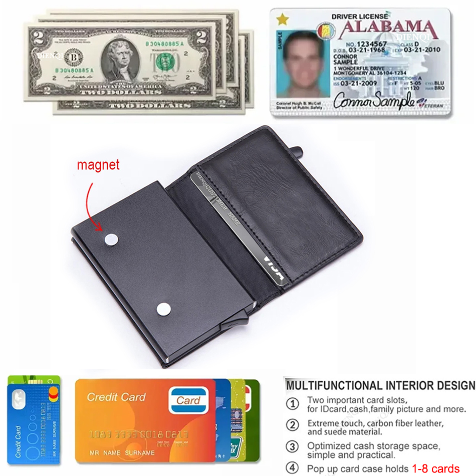 Carteira com Bloqueio RFID, Po - Index Card Holder avaliação e preço