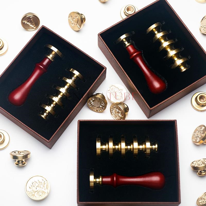 6 cabeças de carimbo de cera d - Wax Seal Stamp Set avaliação e preço