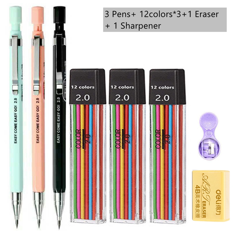Lápis mecânico de 2.0mm com re - Staedtler Pencil Lumocolor avaliação e preço