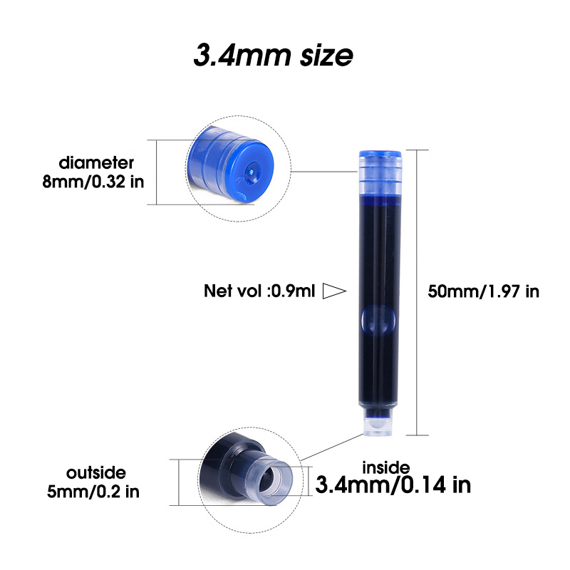 50 unidades de Cartuchos de Ti - Fountain Pen Bottled Ink avaliação e preço