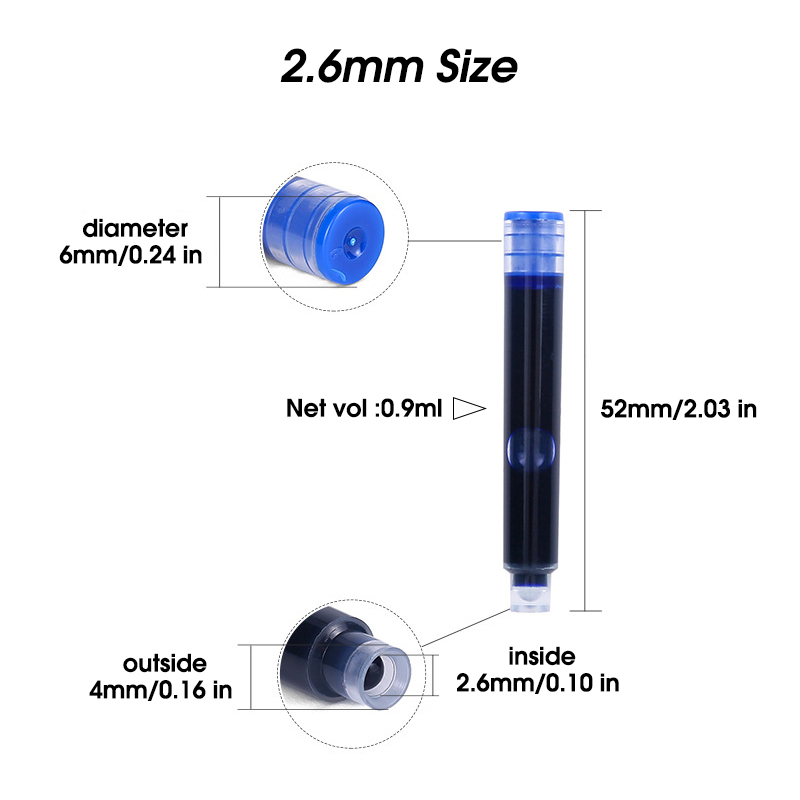 50 unidades de Cartuchos de Ti - Fountain Pen Bottled Ink avaliação e preço