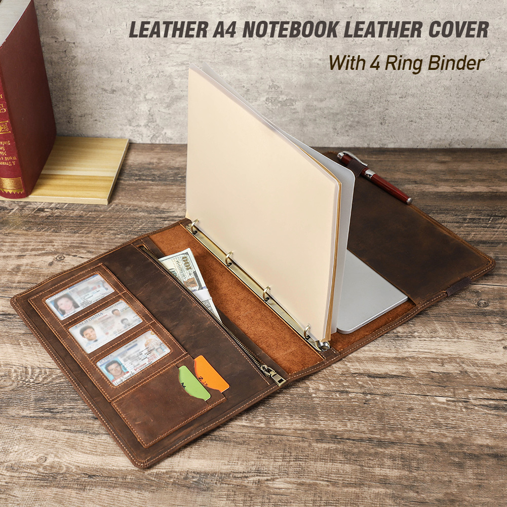 Luxo retro negócios a4 caderno - Binder A4 Lever avaliação e preço