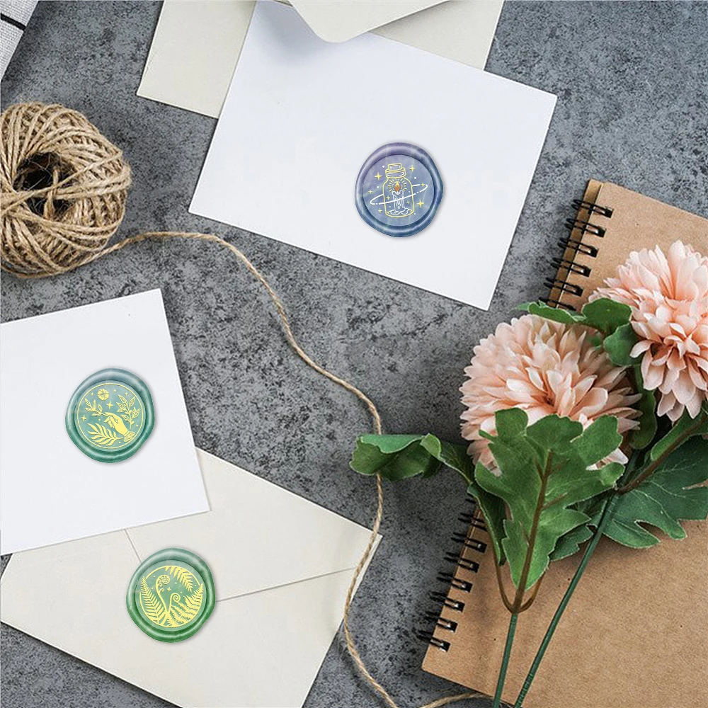 Conjunto de Selos de Cera, 1 C - Wax Seal Stamp Set avaliação e preço